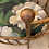Thumbnail: Gold Wrought Iron oval Sofa, seat with  Floreal Fabric, 1950s   