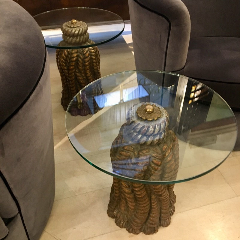 Miniatura: Pair of tessel tables