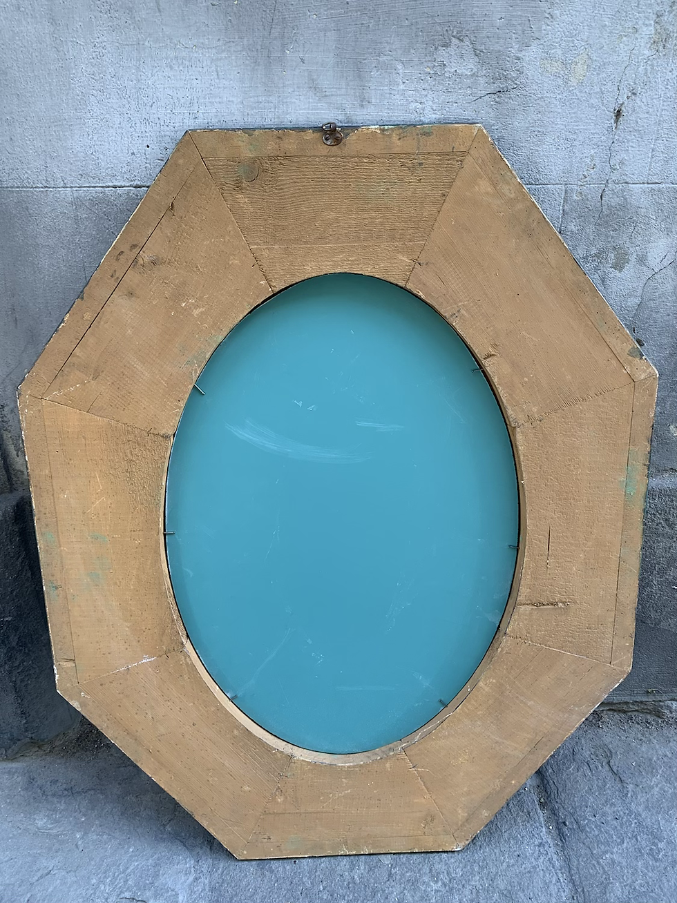 Miniatura: Coppia di specchiere in legno verde decorato effetto metallo, primi ‘900