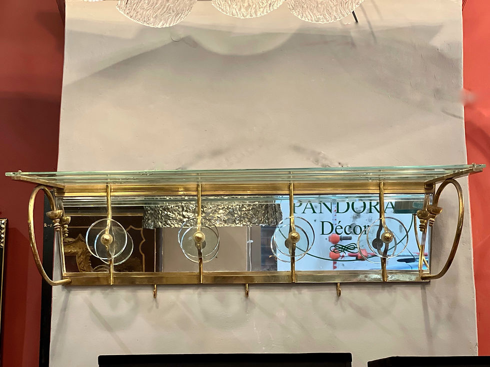 Miniatura: Vintage Crystal and Brass Coat Racks, 1950s