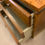 Miniatura: Pair of burl wood nightstands by Jean Claude Mahey, brass fittings, 1970s