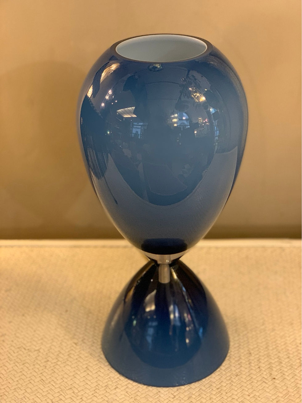 Miniatura: Coppia di lampade Blu in vetro di Murano, 1950