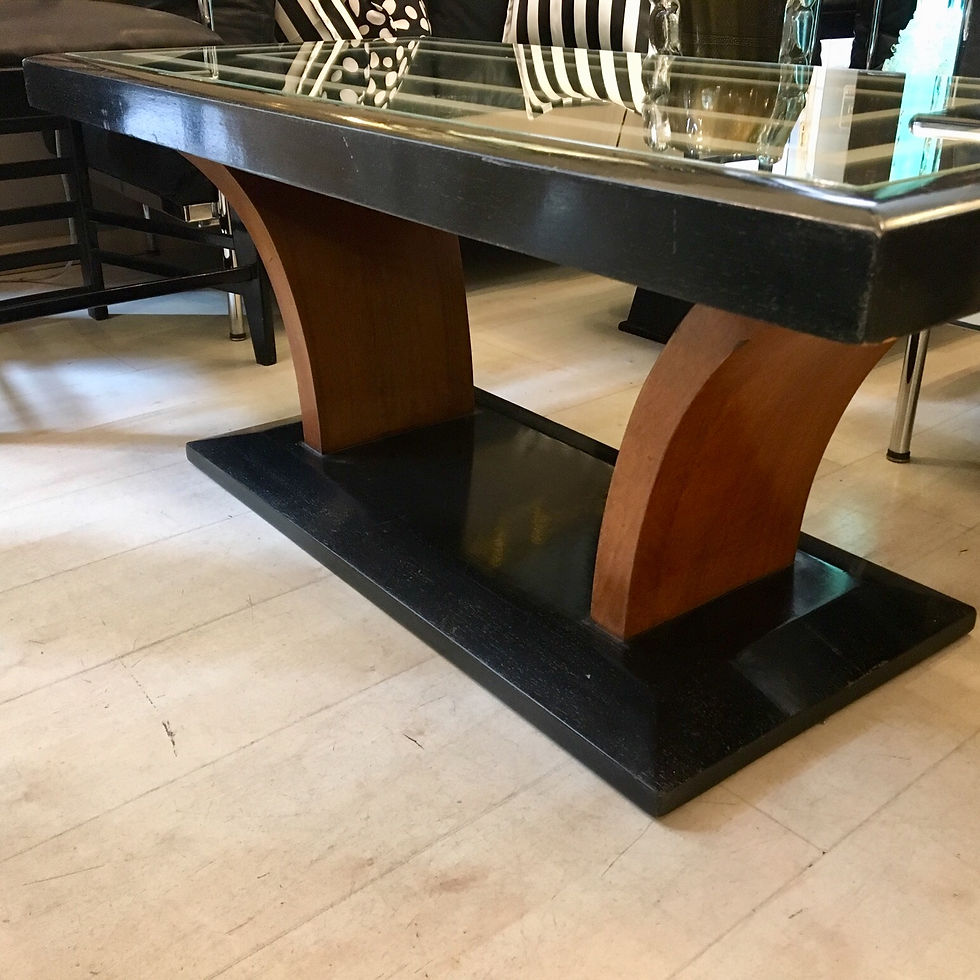 Miniatura: Decò rectangular mirrored coffee table
