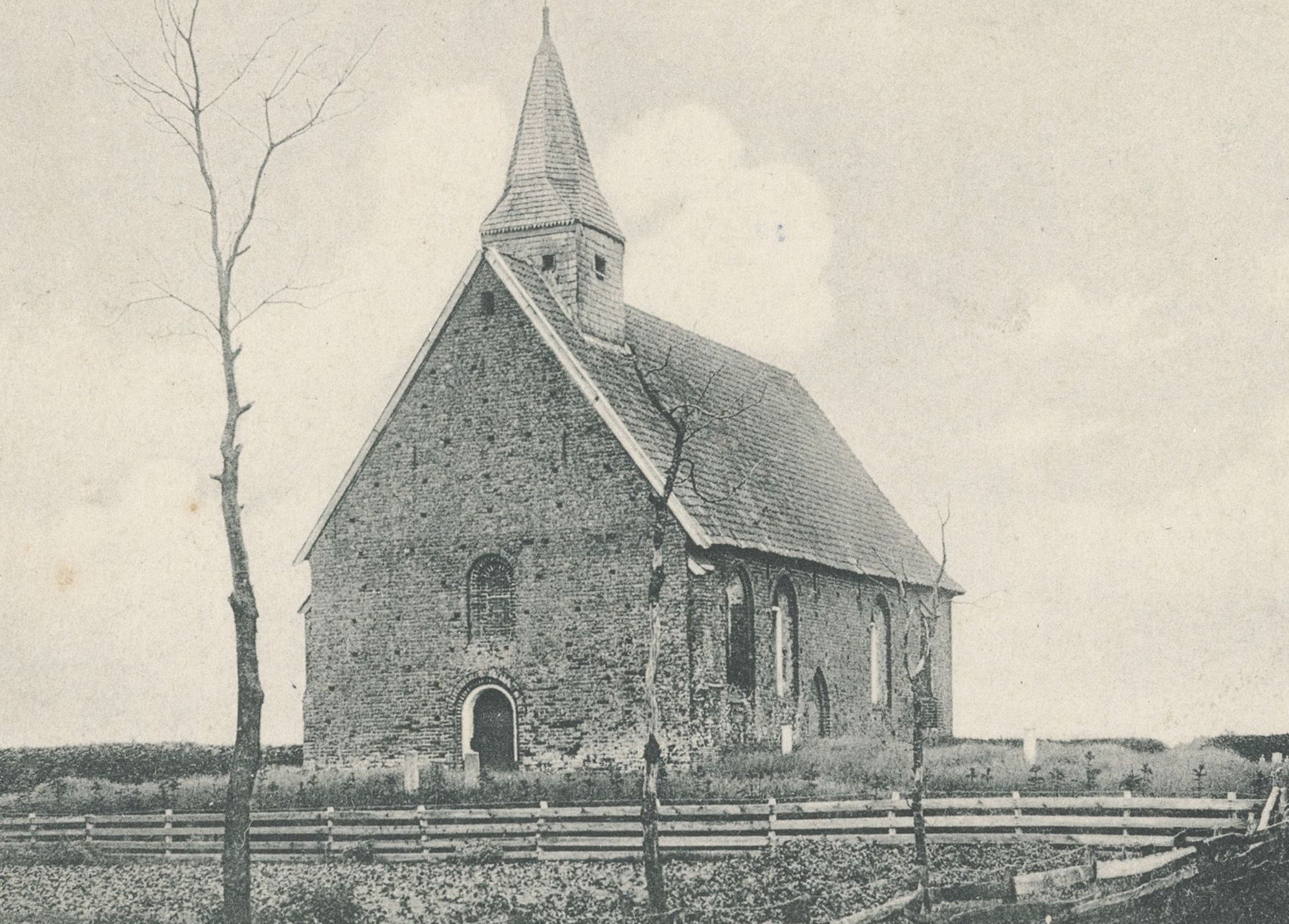 van Gogh in Drenthe - Ansichtkaart - Kerk in Zweeloo