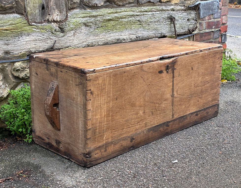 Thumbnail: Early 19th century sycamore sailors box. 
