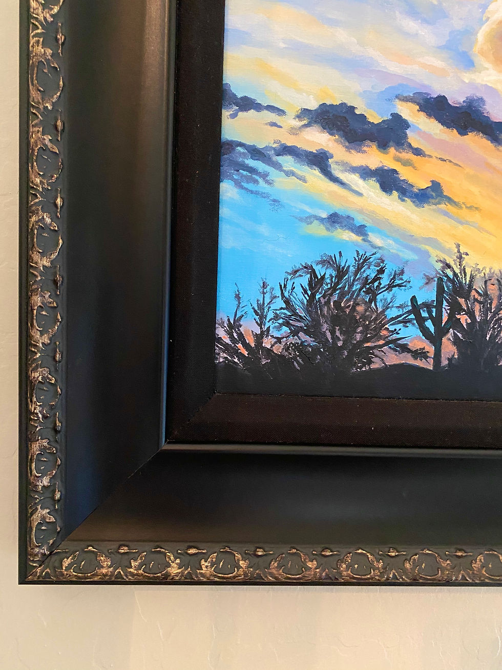 Thumbnail: SOLD Silver Lining Framed "24" x 28" x 1.5"