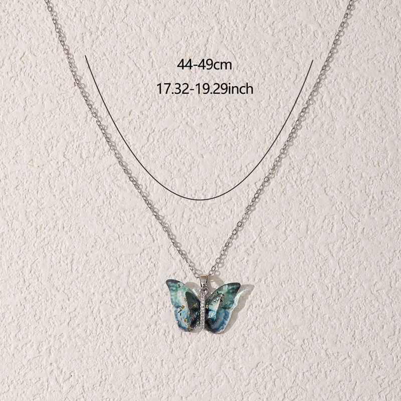 Thumbnail: Holly Blue Butterfly Necklace
