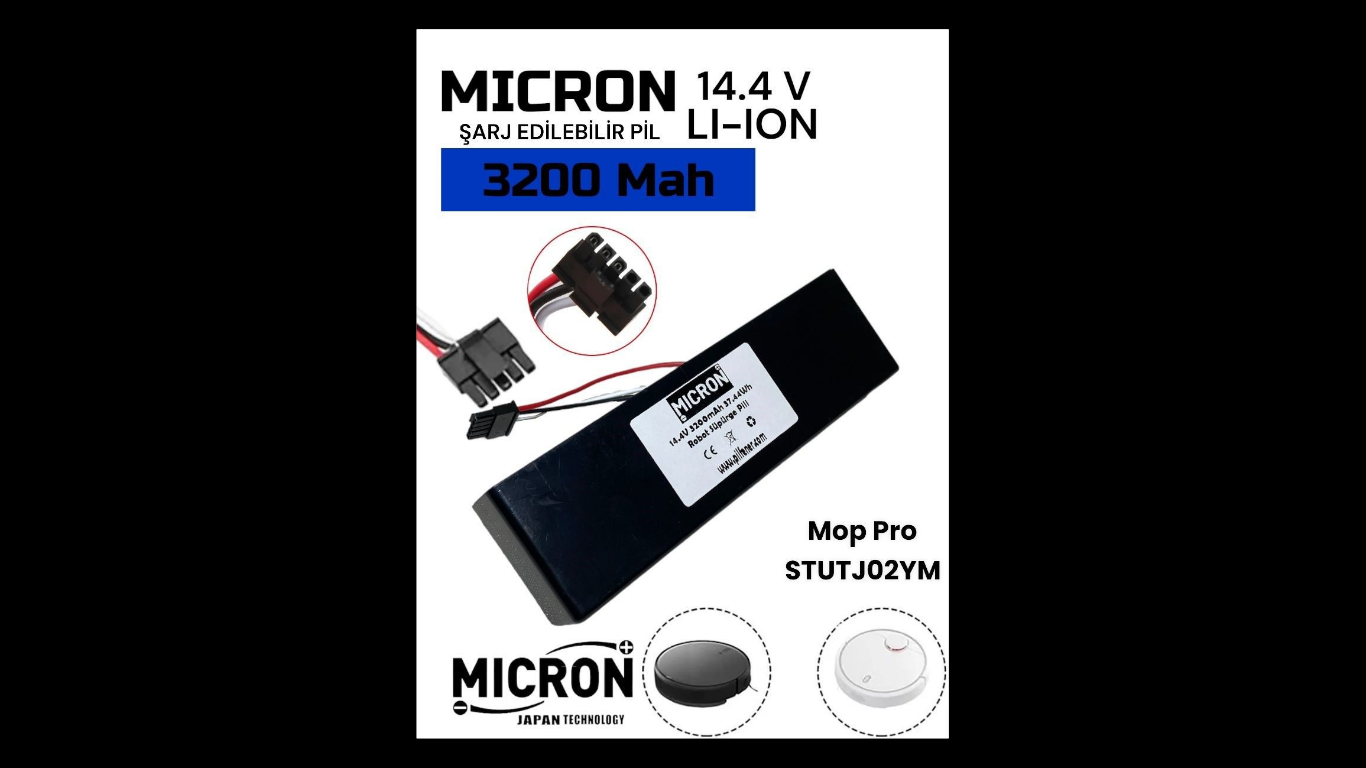Xiaomi Vacuum Mop Pro Stytj02ym Uyumlu 14.4v 3200 Mah Robot Süpürge Bataryası Pi