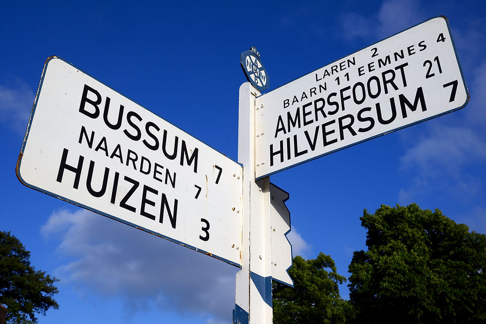 Richtingaanwijzer in het Gooi