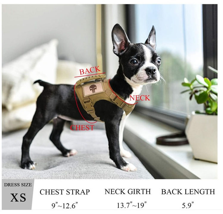 Thumbnail: Small Pet dog/cat Military vest Adjustable Tactical
