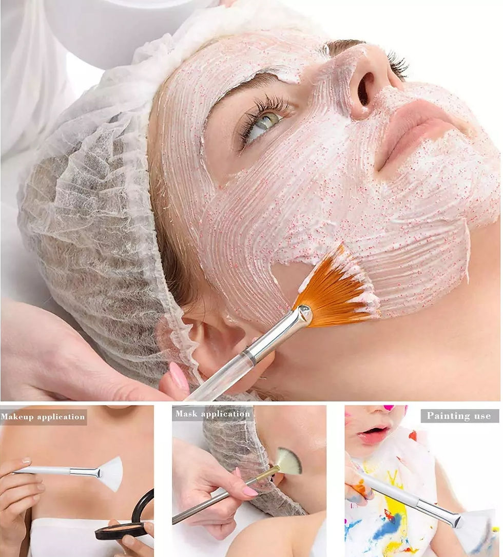 縮圖：14 Pieces Fan Facial Clean Brushes Applicator Set