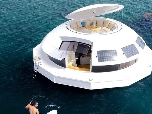 The Anthénea Is An Eco-Friendly Luxurious Floating Hotel Suite.