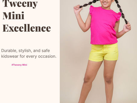 Tweeny Mini Introduces Its Latest Collection of Comfortable Cotton Shorts for Girls This Summer