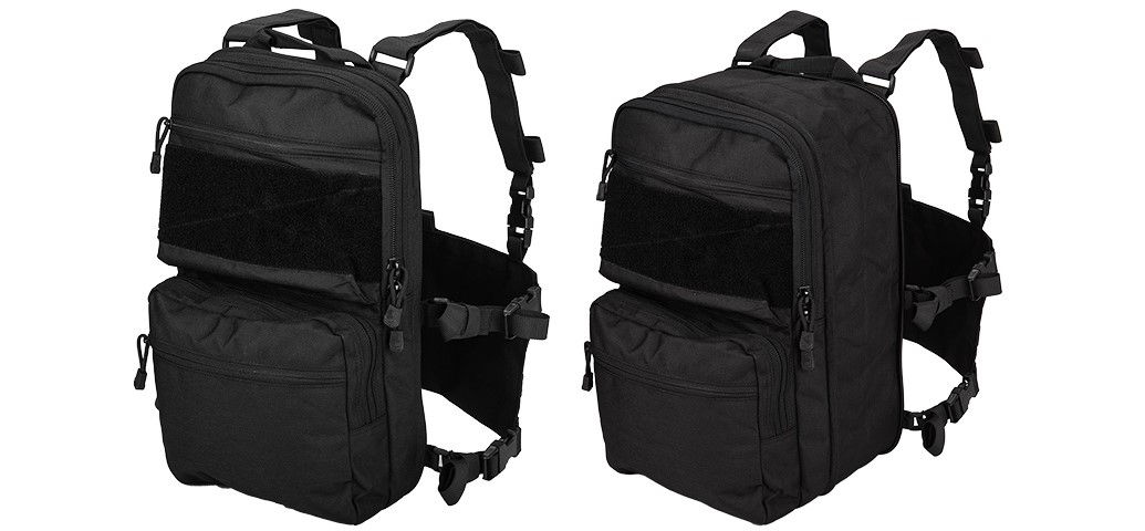 QD CHEST RIG LIGHTWEIGHT BACKPACK (BLACK)
