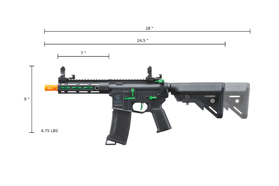 Thumbnail: Gen 3 Hellion 7" M-LOK Airsoft AEG w/ Crane Stock