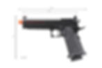Thumbnail: Knightshade Red Barrel Hi-Capa Gas Blowback Airsoft Pistol w/ Red Dot Mount