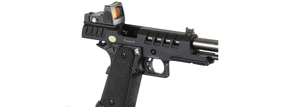 Thumbnail: Heracles Hi-Capa Gas Blowback Airsoft Pistol - (Black w/ Reflex Dot)