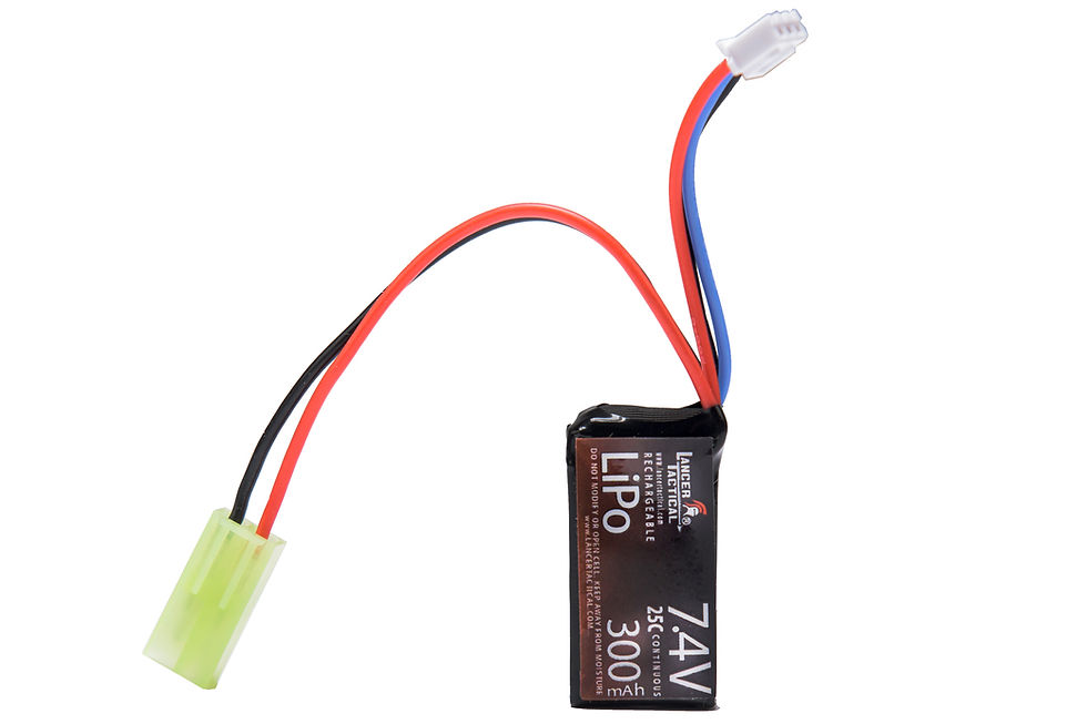 Thumbnail: 7.4v 300mAh 25C Flat Lipo Battery for HPA