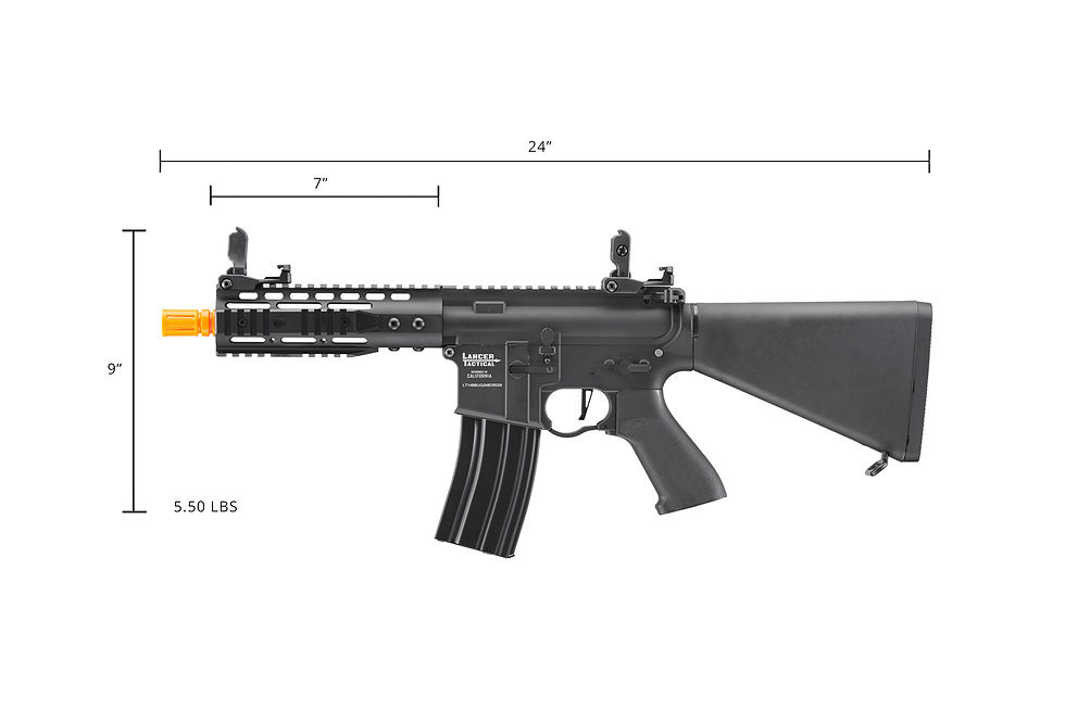 Thumbnail: Proline 7" KeyMod Airsoft AEG Rifle w/ Stubby Stock