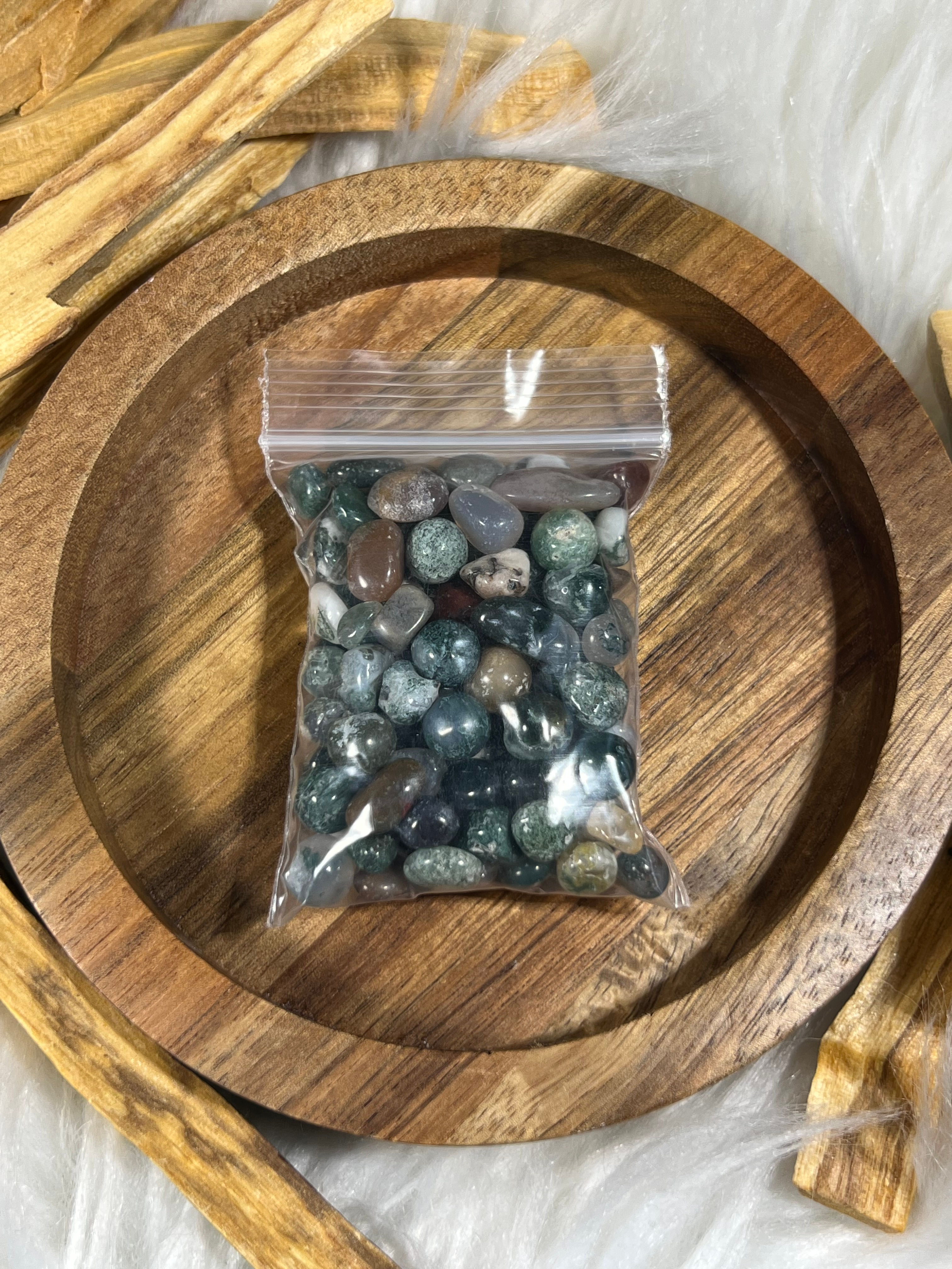 Moss Agate Chips