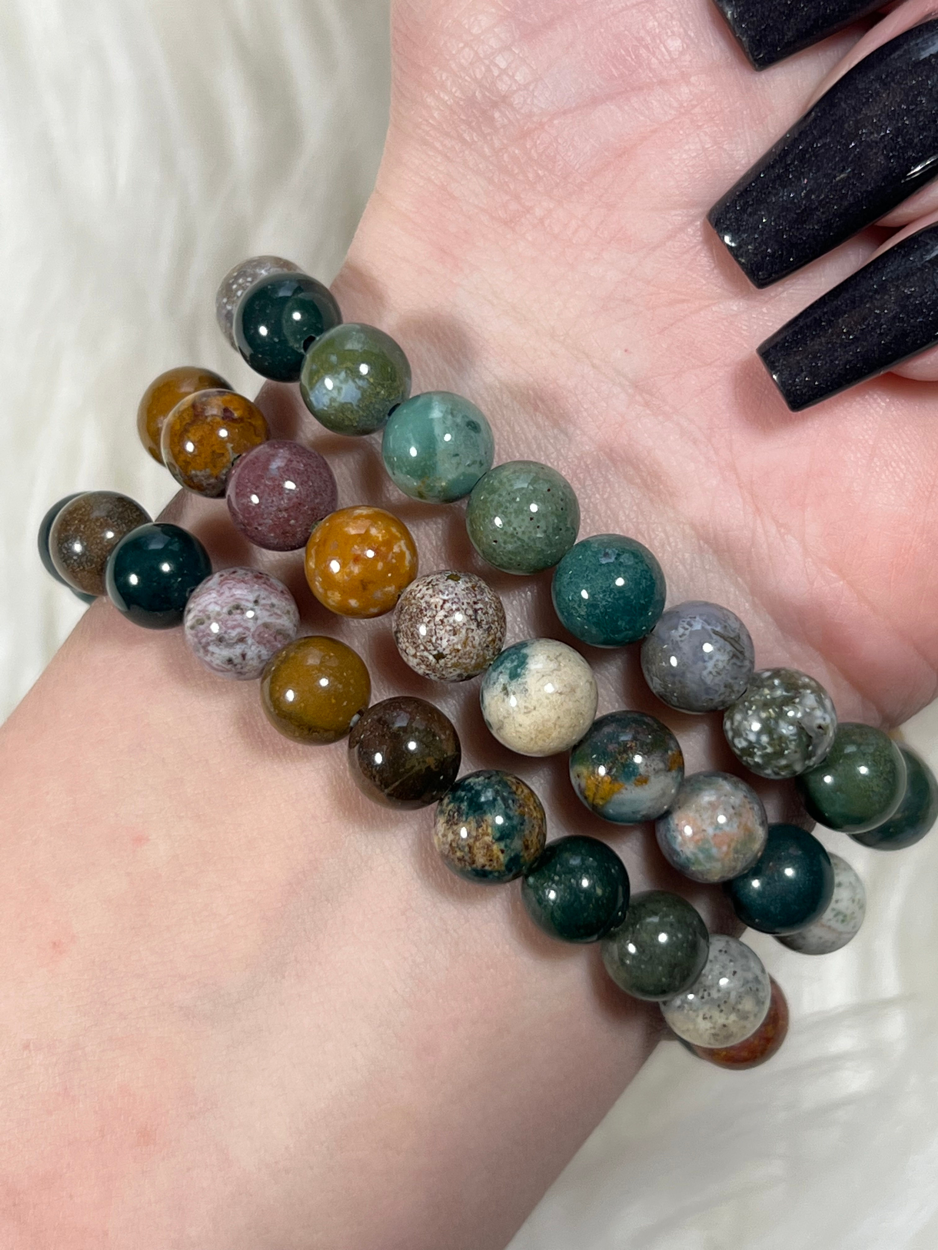 Moss Agate Bracelet Type 1