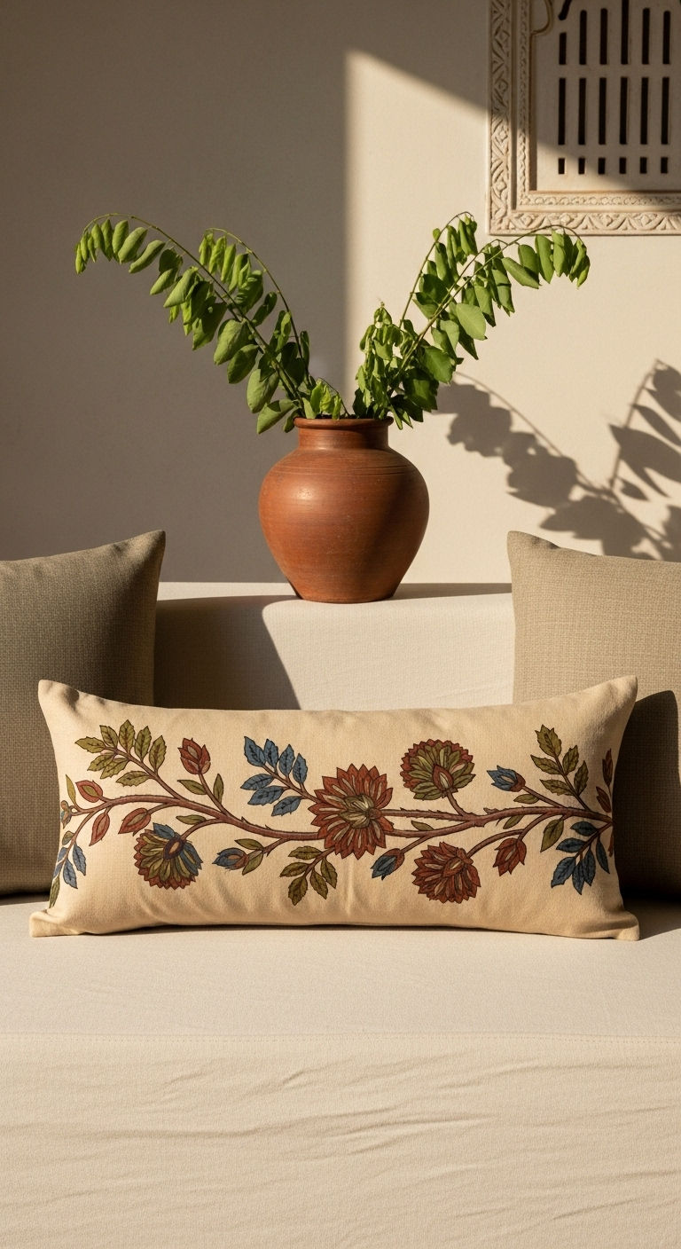 Meadow Border Lumbar Cushion Cover