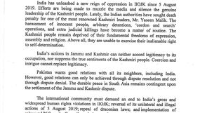 Message from the Foreign Minister on Youm-e-Istehsal, 5th August 2023