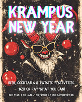 thewych- promo poster krampus new year party