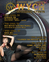 thewych-poster monthly upcoming event poster by week