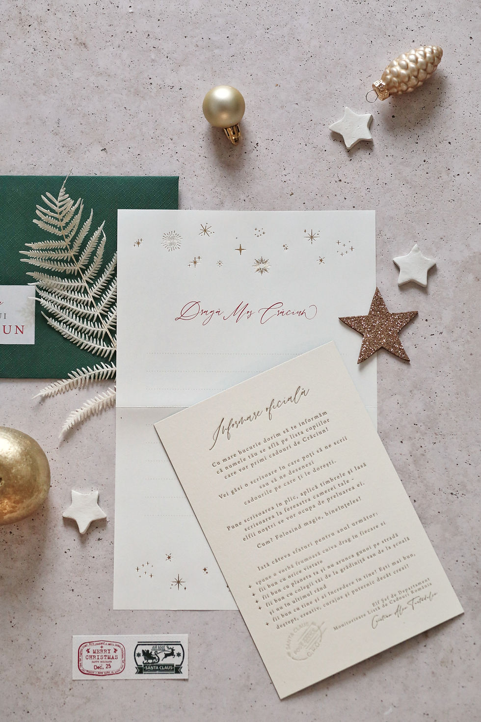 Thumbnail: Letter to Santa - Gold Foil & Letterpress - Christmas Cards