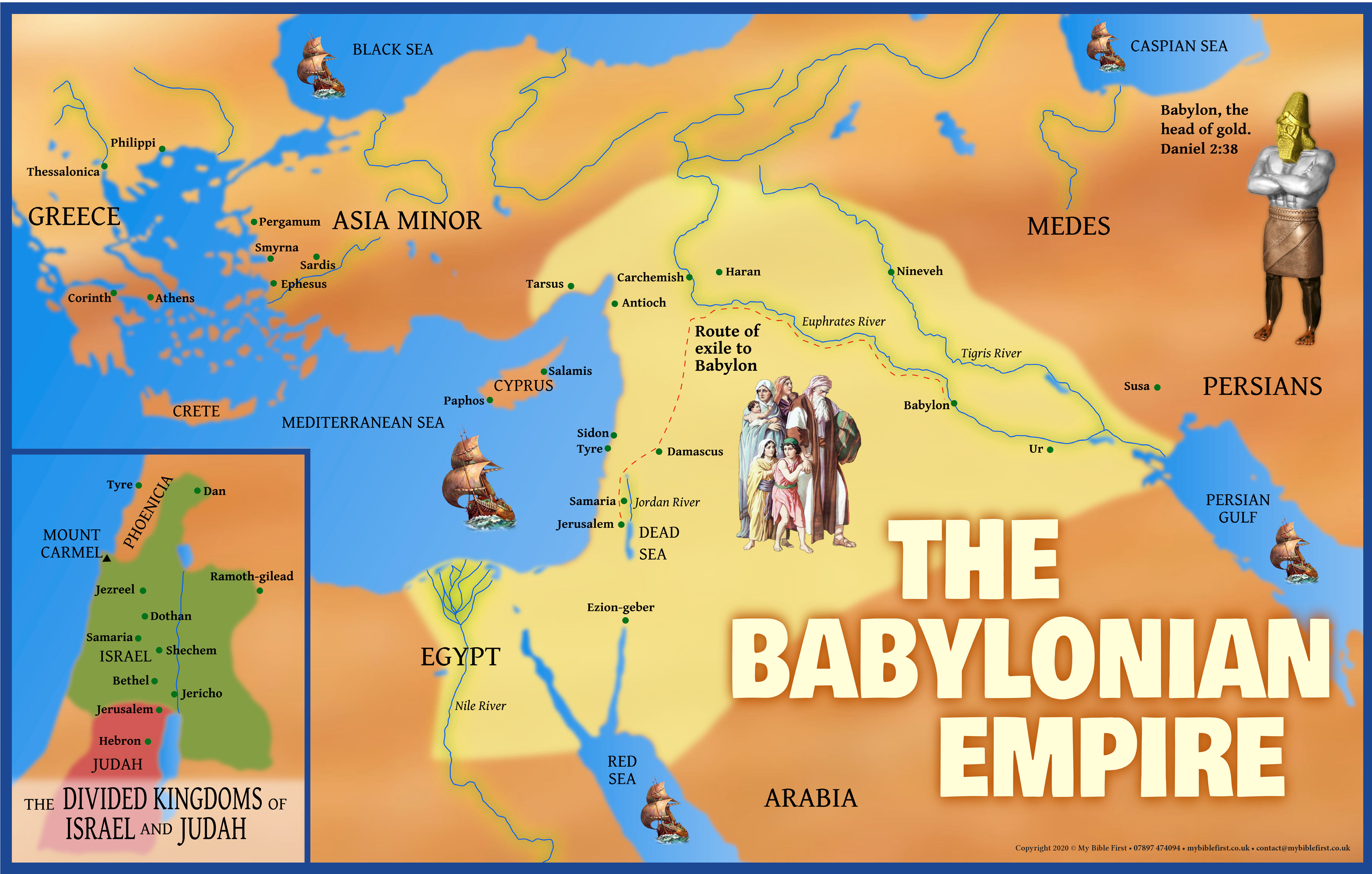 Poster: The Babylonian Empire Map
