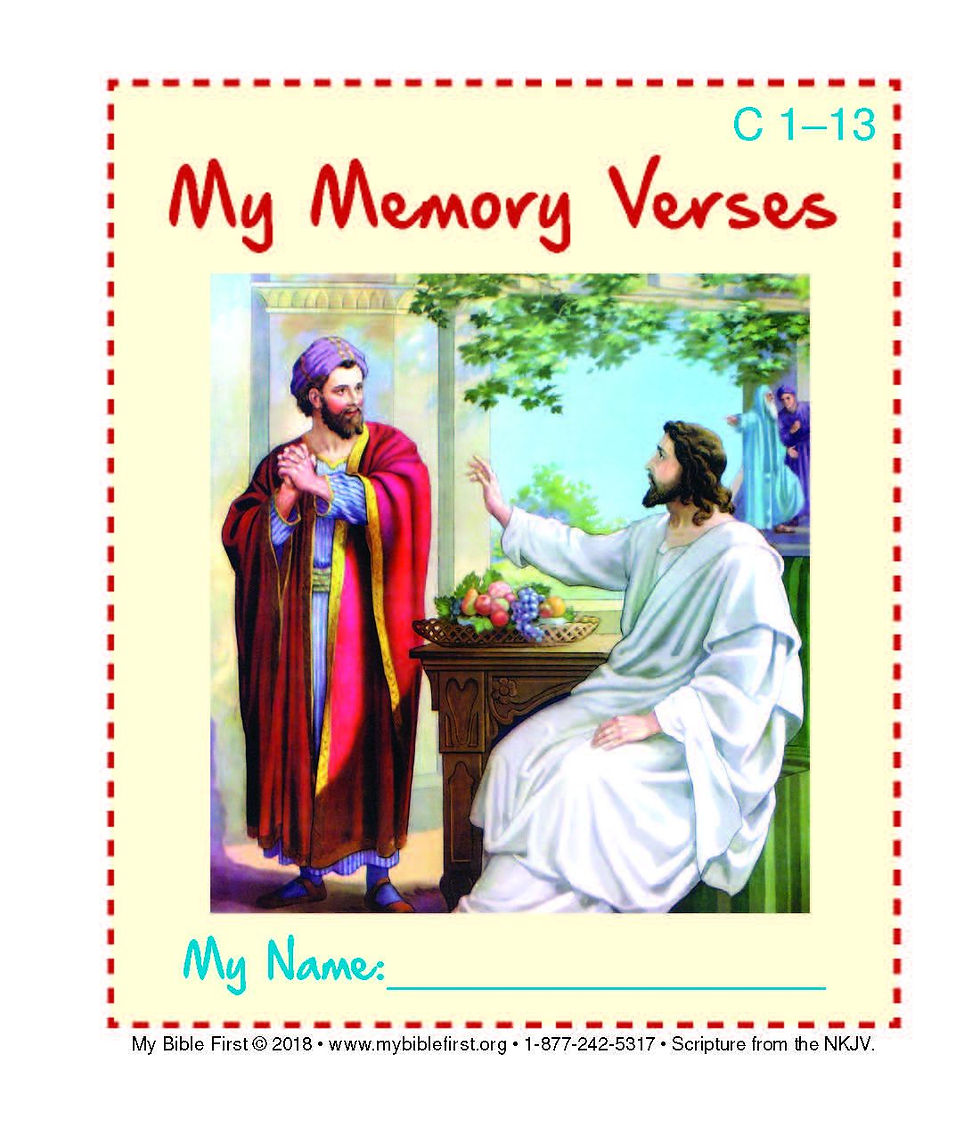 Thumbnail: Kindergarten/Primary Memory Verse Cards