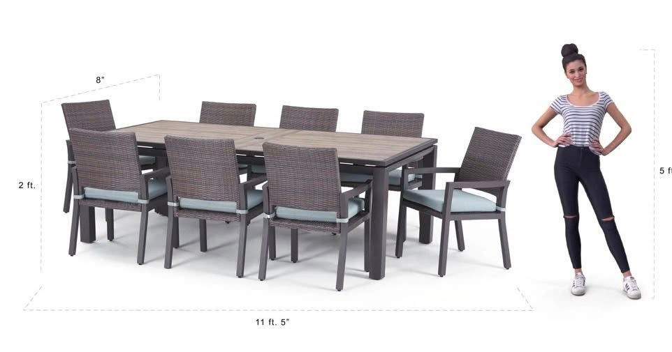 Thumbnail: RST 9-piece Outdoor Patio Dining Set