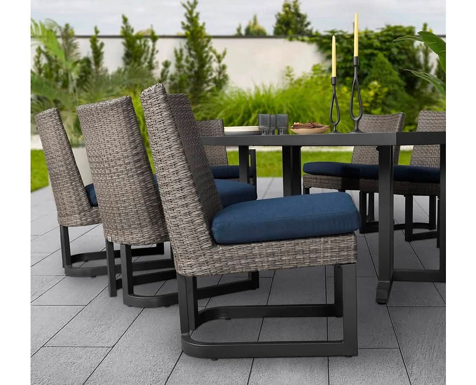 Thumbnail: Agio 7 Piece Woven Dining Set