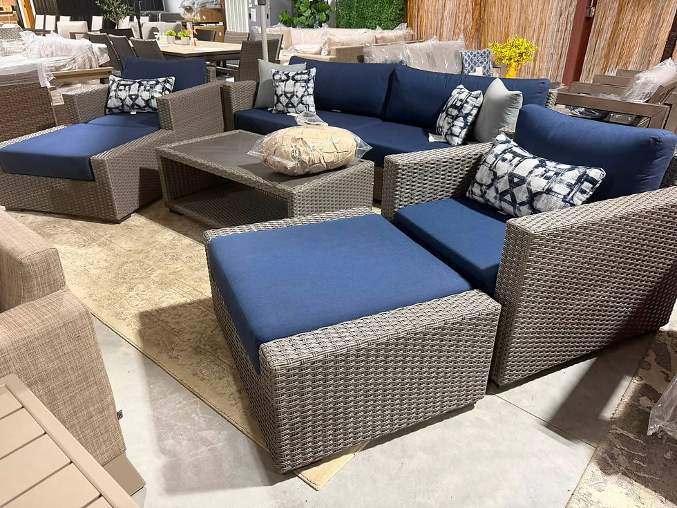 Thumbnail: Atleisure®  7-piece Woven Outdoor Deep Seating Set