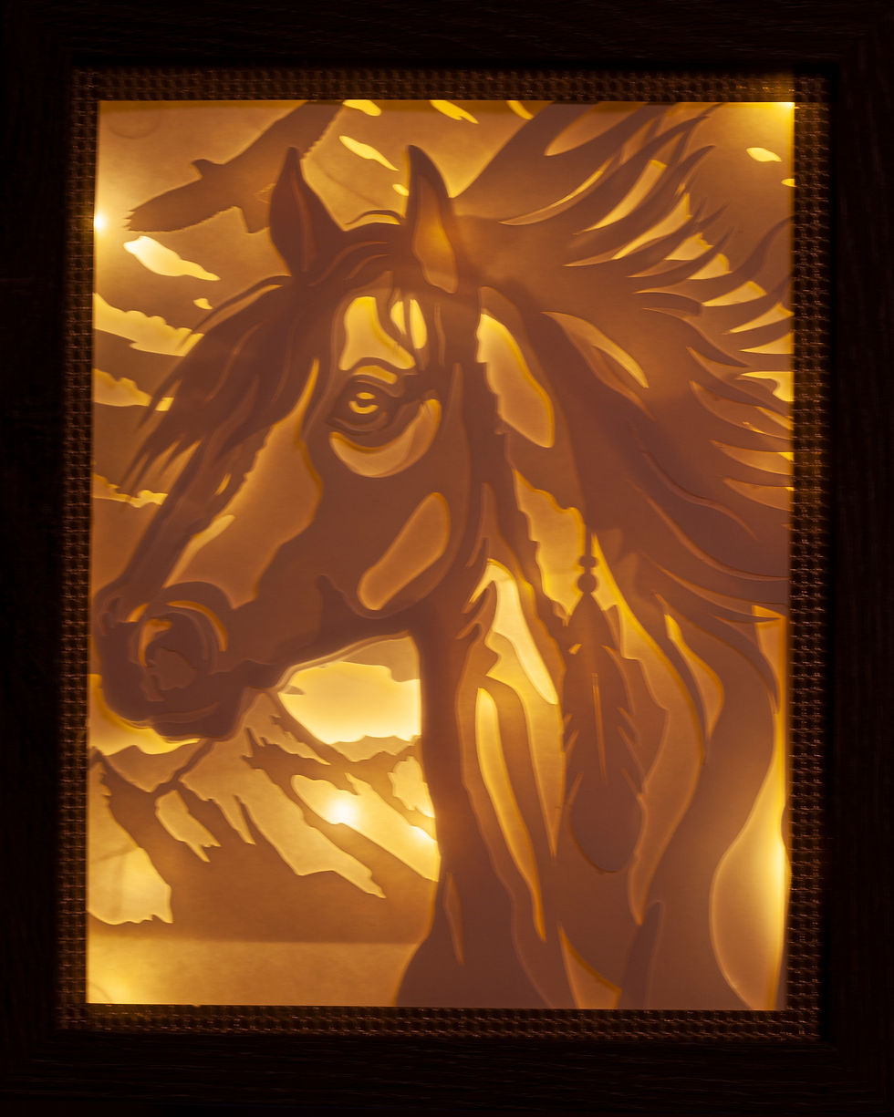 Thumbnail: Horse Head, White, 8x10