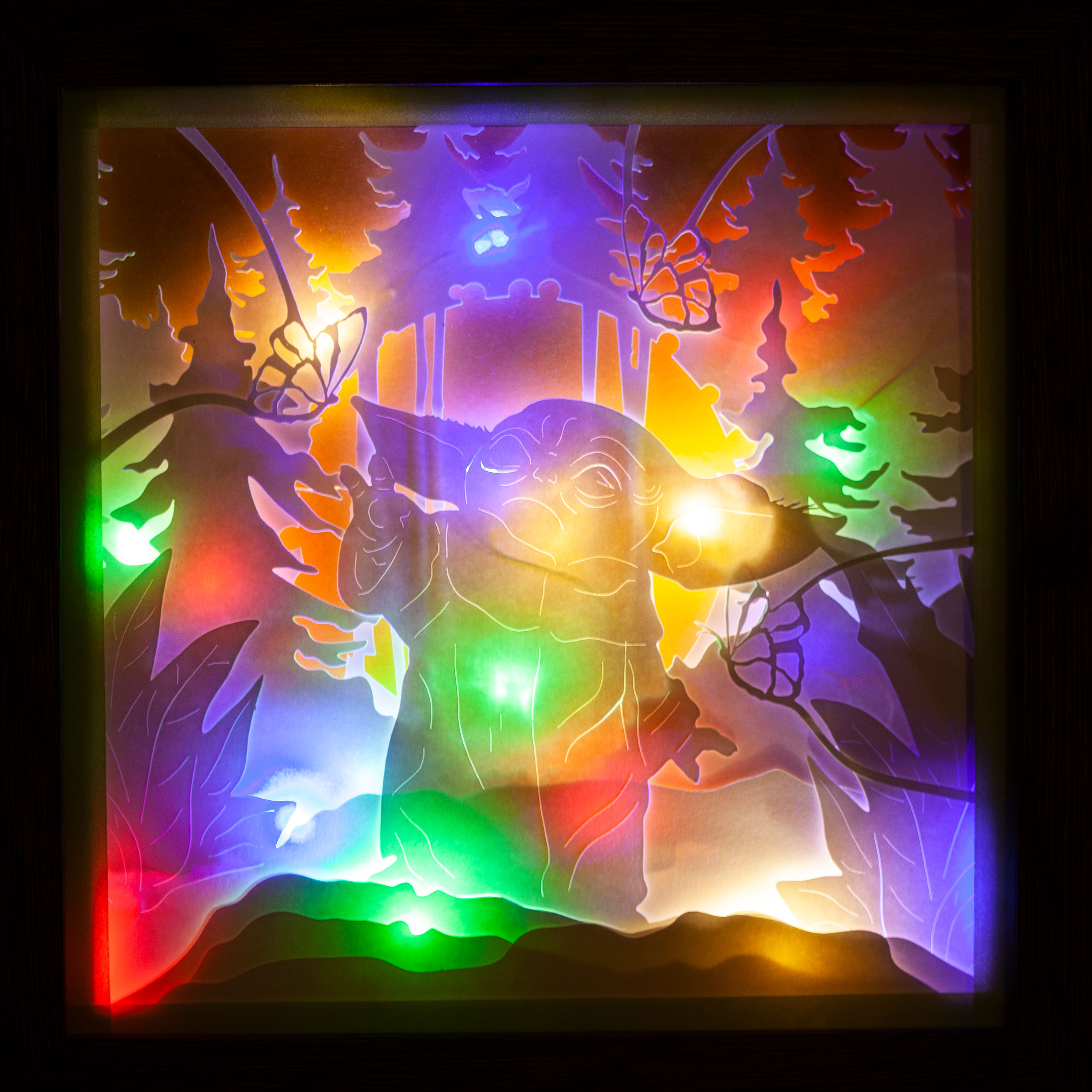 YODA, White, Color, Gray,  8x8