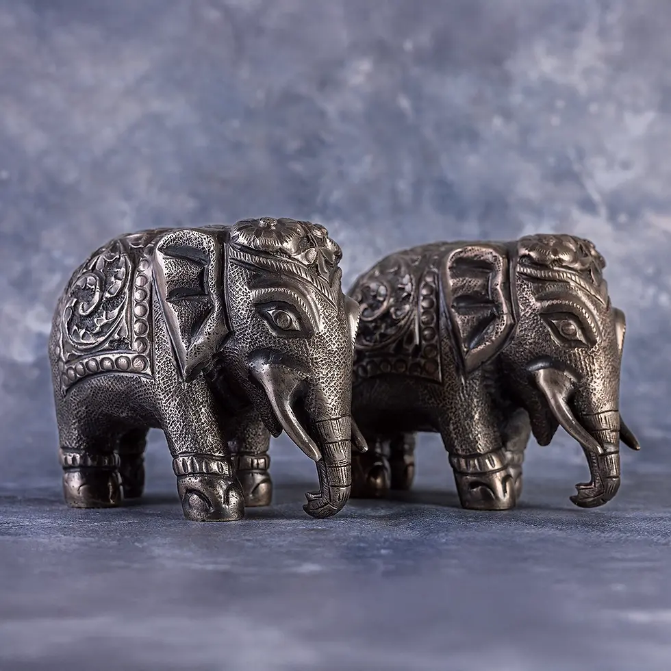 Thumbnail: Majestic Elephant Antique Figurine