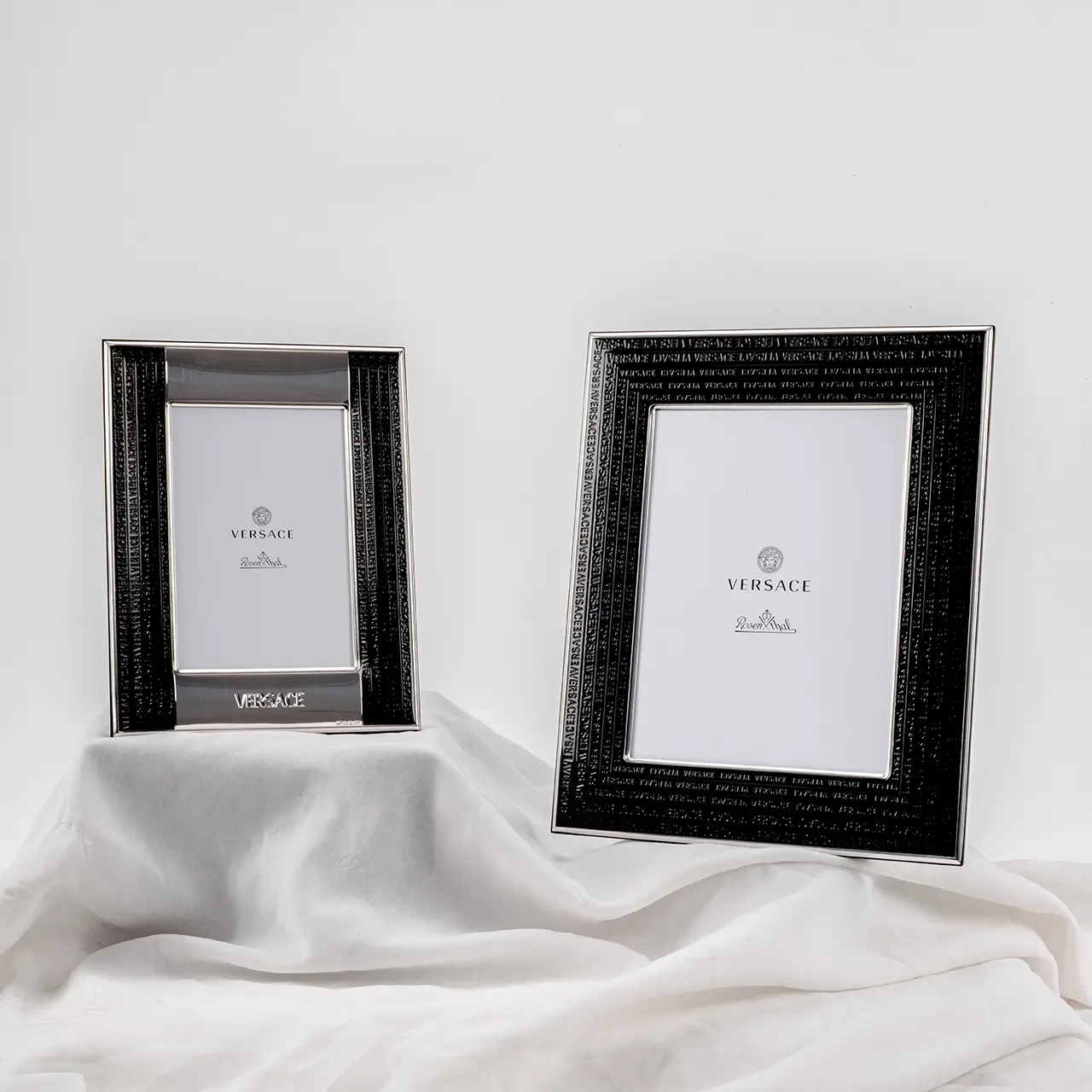 Black & Silver Embossed Photo Frame