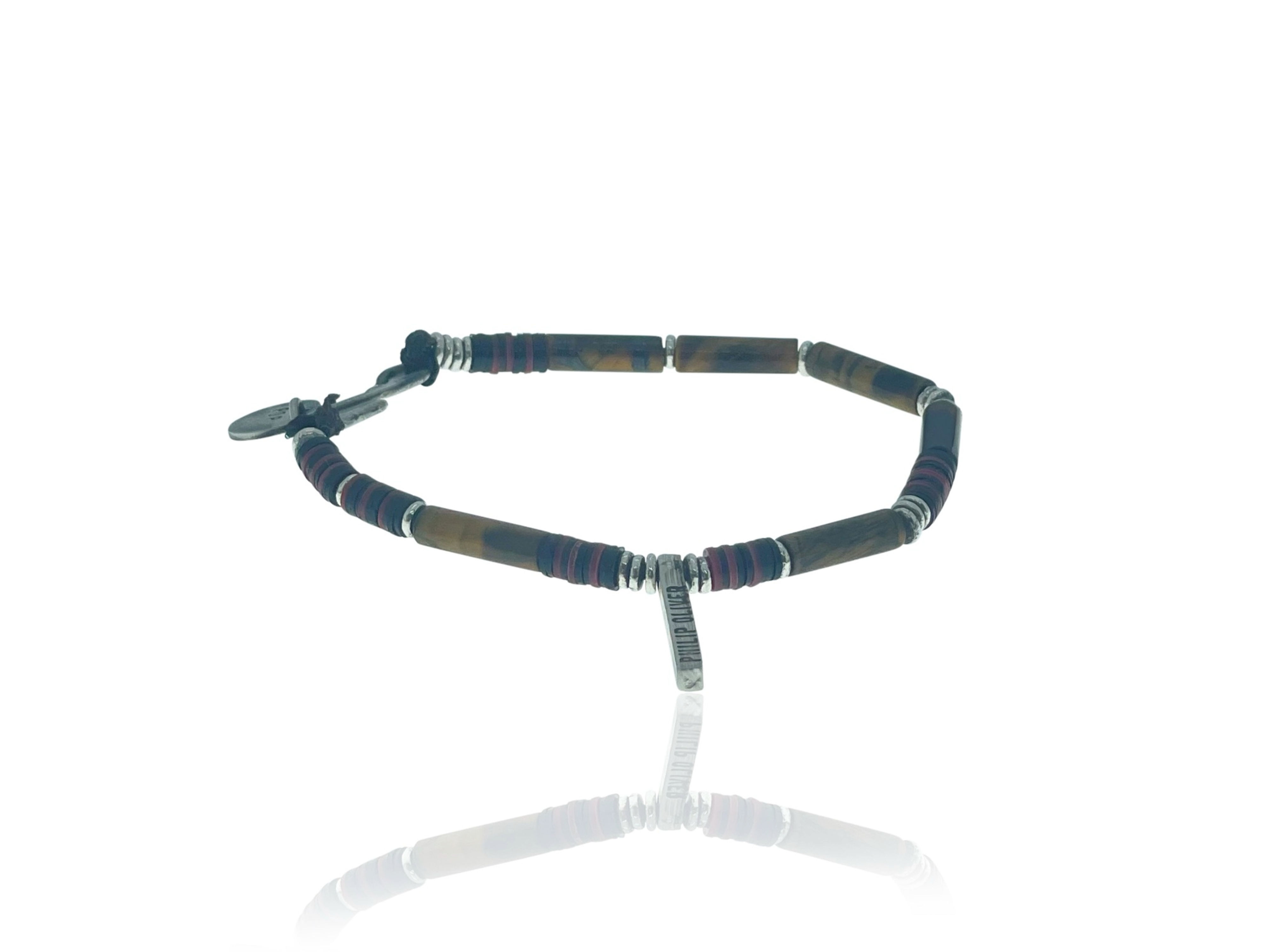 Eye of tiger tubes and silver