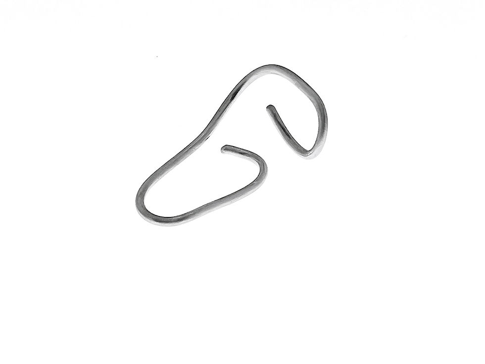 Miniature : Ear cuff torsadé brossé