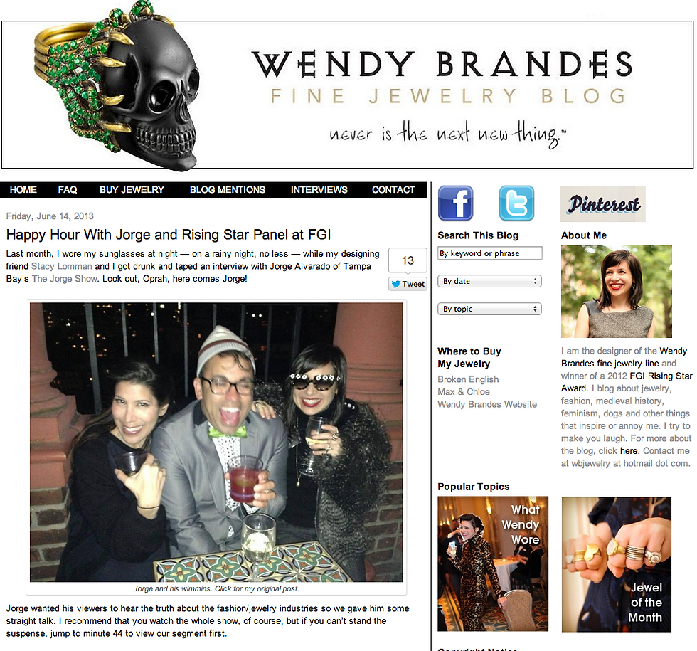 WendyBrandes.com Feature