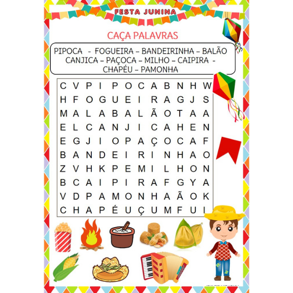 Miniatura: Atividades de Festa Junina para Alfabetização