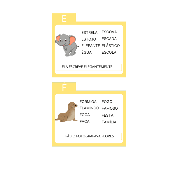 Miniatura: Fichas de palavras