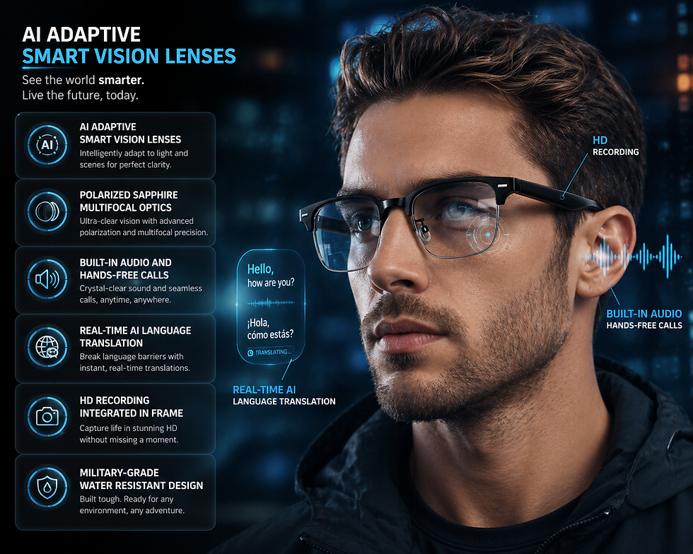Thumbnail: SmartVision AI Adaptive Glasses