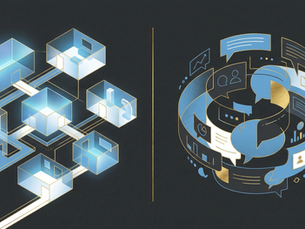 Side-by-side comparison of a structured learning community and a fast-moving social group feed.