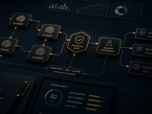 AI agent approval workflow with human oversight, monitoring, and governance controls.