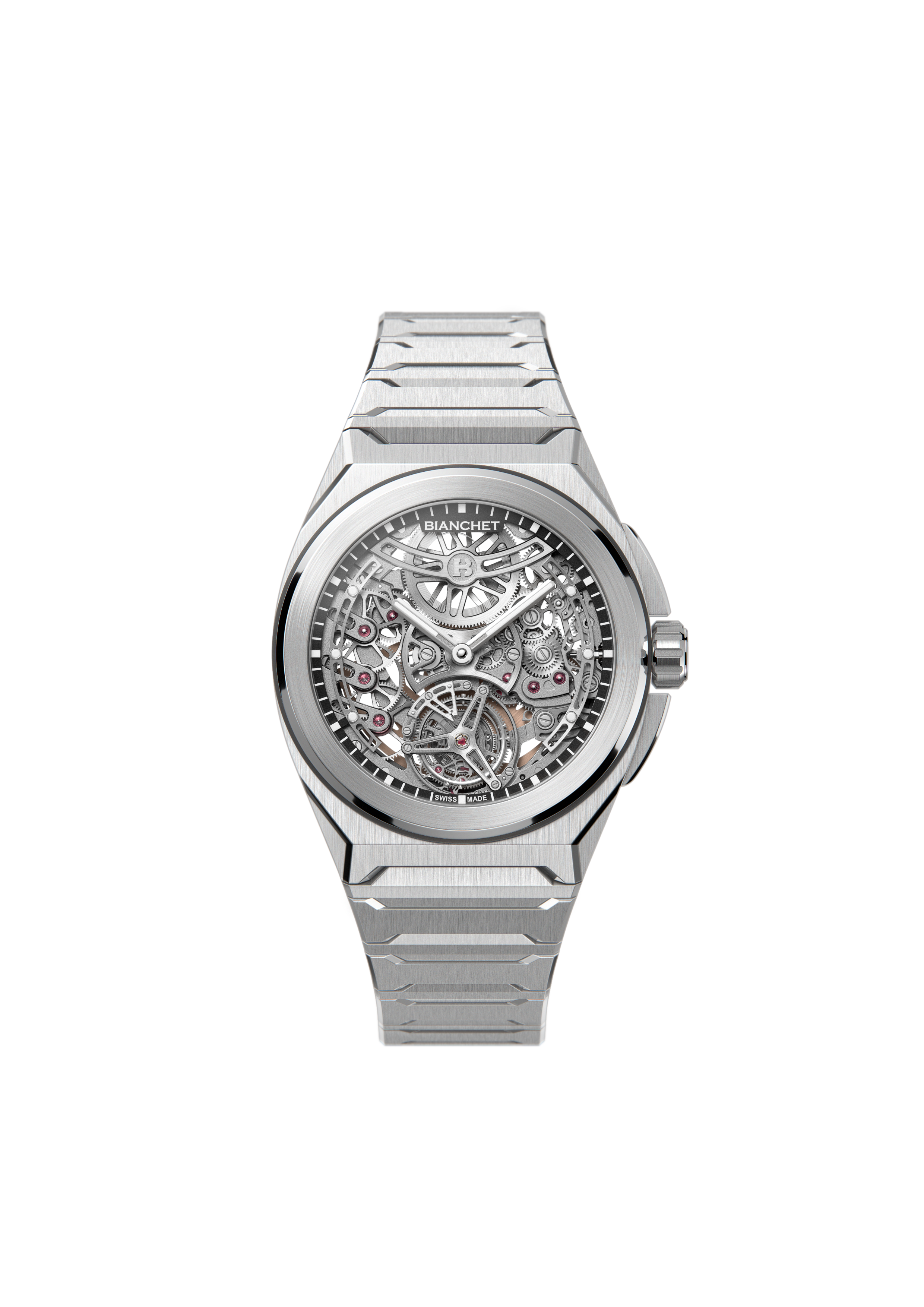 Bianchet ROTONDO Ultrafino Titanium Skeleton Black