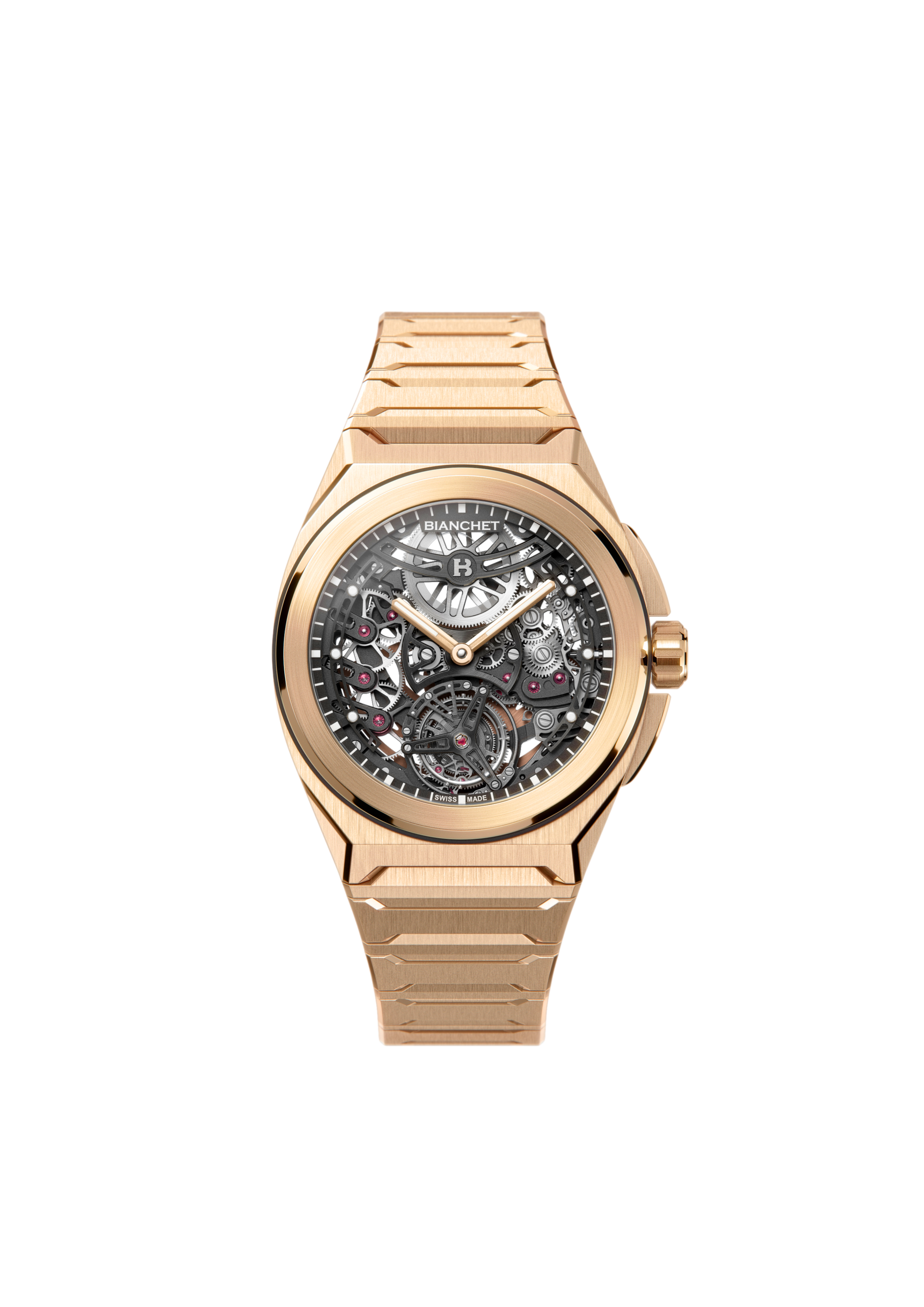Bianchet ROTONDO UltraFino Rose Gold Skeleton Bracelet