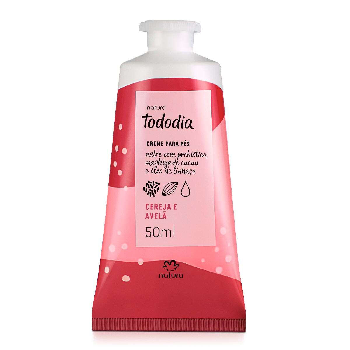 Natura - Tododia - Cereja e Avela - Creme Nutritivo para os Pes 50Ml - 1.69FlOz